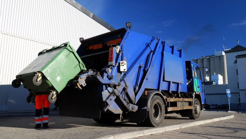 House with a skip placement in Pinner