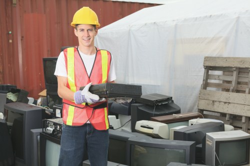 Modern waste removal equipment in action