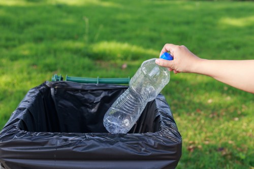 Construction site cleanup by muck away service in Pinner